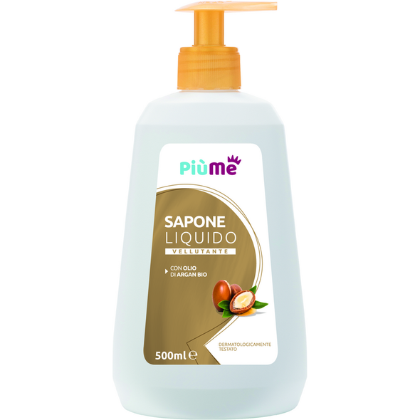 PIUME SAPONE LIQUIDO VELLUTANTE CON OLIO DI ARGAN 500 ML