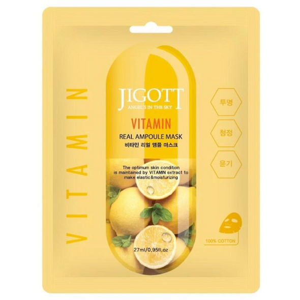 JIGOTT VITAMIN MASCHERA VISO 100% COTONE