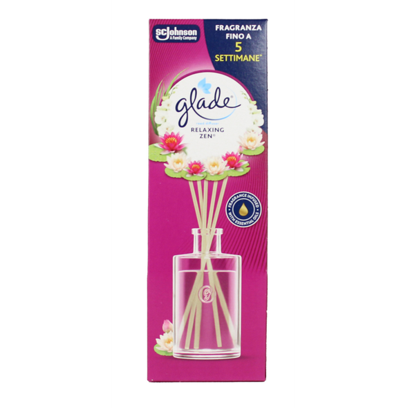 GLADE DIFFUSORE LIQUIDO RELAXING ZEN CON BASTONCINI 50 ML 