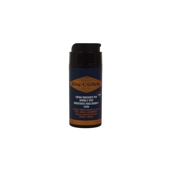 KING C GILLETTE CREMA IDRATANTE PER BARBA e VISO 100 ML