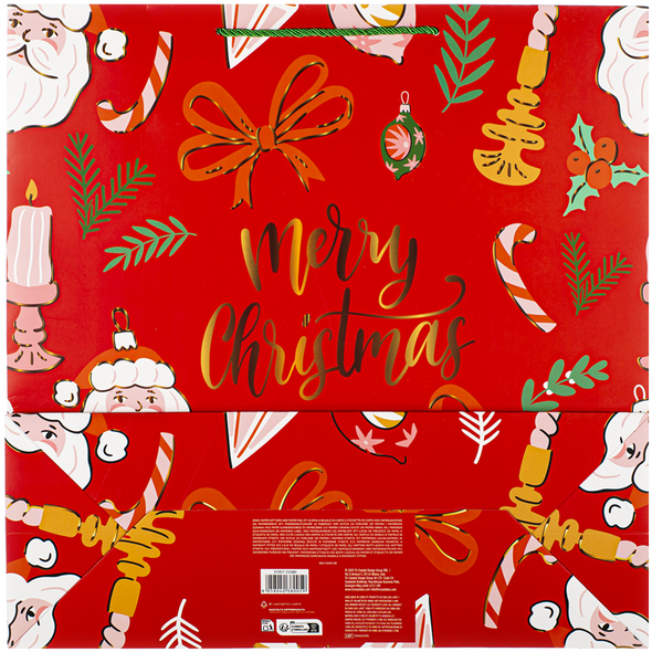 TRI COASTAL SACCHETTO REGALO GRANDE - MERRY CHRISTMAS