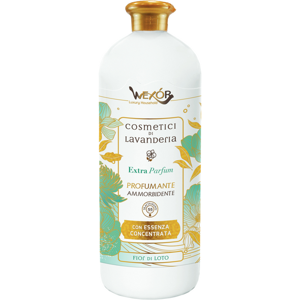 WEXOR COSMETICI DI LAVANDERIA PROFUMANTE AMMORBIDENTE CON ESSENZA CONCENTRATA FIOR DI LOTO 1000 ML 55 TRATTAMENTI
