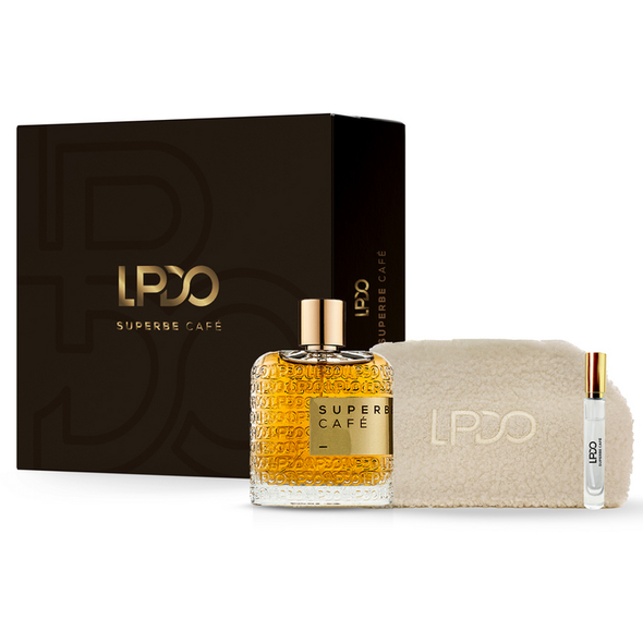 LPDO COFFRET SUPERBE CAFE' - EDP 100 ML + TRAVEL 10 ML + POCHETTE