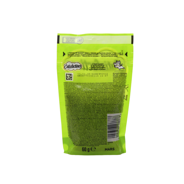 CATISFACTIONS CROCCANTINI RIPIENI CON FAVOLOSO TONNO BUSTA 60 GRAMMI