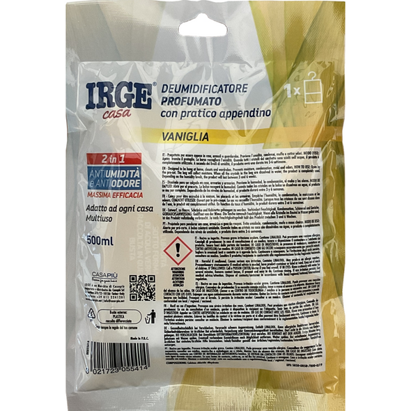 IRGE CASA DEUMIDIFICATORE CON APPENDINO VANIGLIA 500 ML