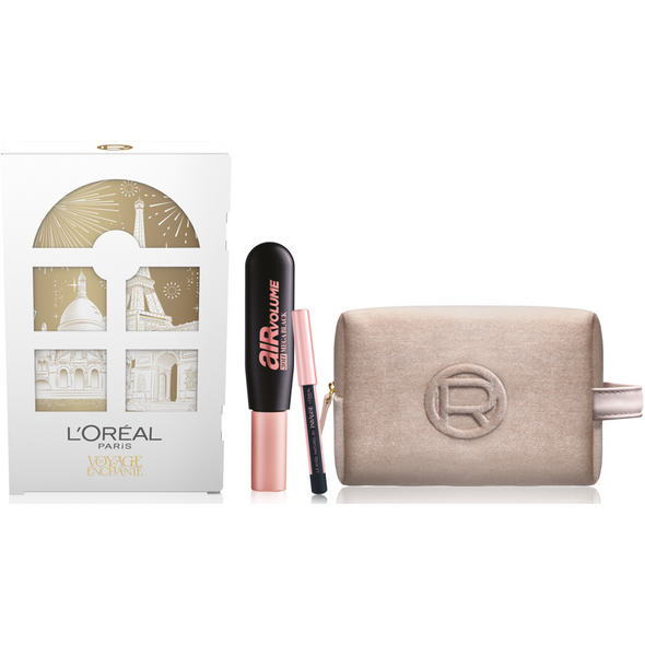 L'OREAL CONFEZIONE REGALO POCHETTE + MASCARA AIR VOLUME + MINI MATITA