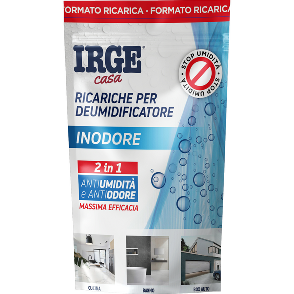 IRGE CASA RICARICA DEUMIDIFICATORE INODORE 450 GRAMMI