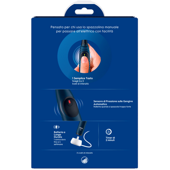 ORAL B SPAZZOLINO ELETTRICO iO NERO + CUSTODIA e 3 TESTINE INCLUSE