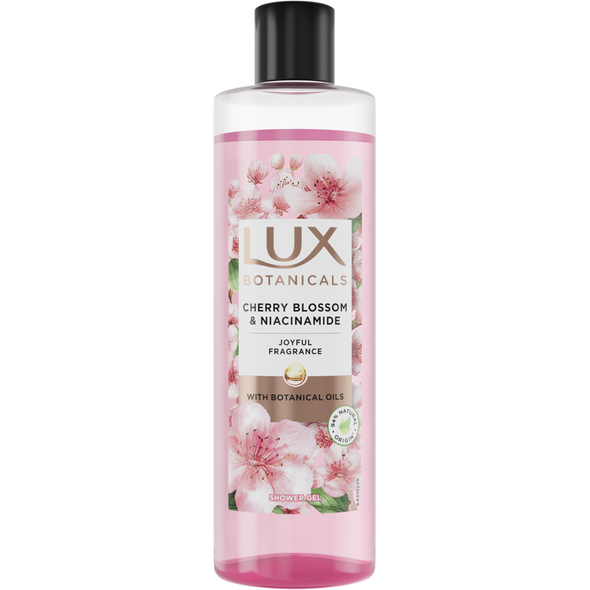 LUX BOTANICALS SHOWER GEL CHERRY BLOSSOM & NIACINAMIDE 490 ML   