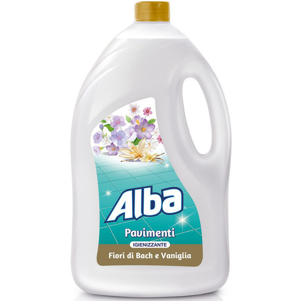 ALBA PAVIMENTI IGIENIZZANTE FIORI DI BACH e VANIGLIA 4 LITRI
