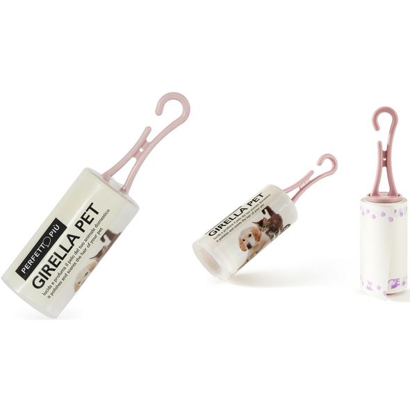 PERFETTO SPAZZOLA GIRELLA PET LUCIDA E PROFUMA IL PELO DELL'ANIMALE DOMESTICO 10 METRI