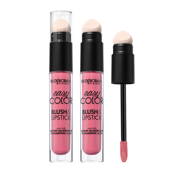 DEBORAH EASY COLOR BLUSH & LIPSTICK SHIMMER 06 PINK GLOW