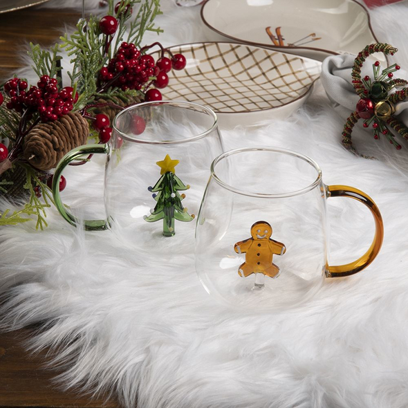 XMAS MUG IN VETRO BOROSILICATO