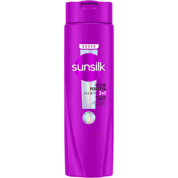 SUNSILK SHAMPOO 2in1 LISCIO PERFETTO - ALLINEA LE FIBRE CAPILLARI - 250 ML