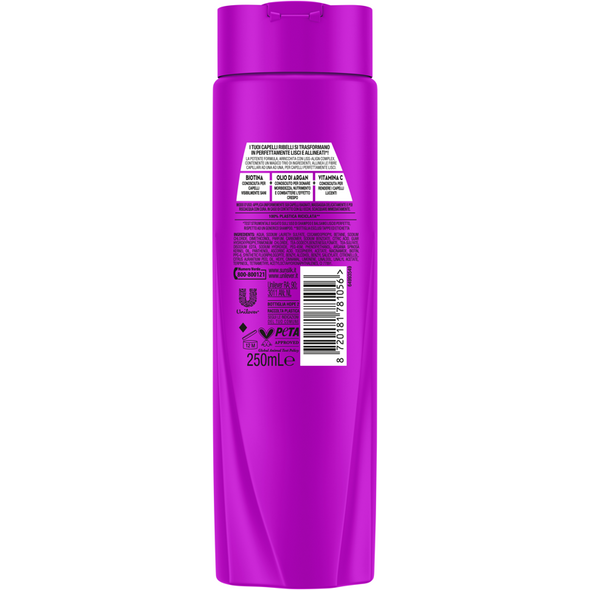 SUNSILK SHAMPOO LISCIO PERFETTO - ALLINEA LE FIBRE CAPILLARI - 250 ML