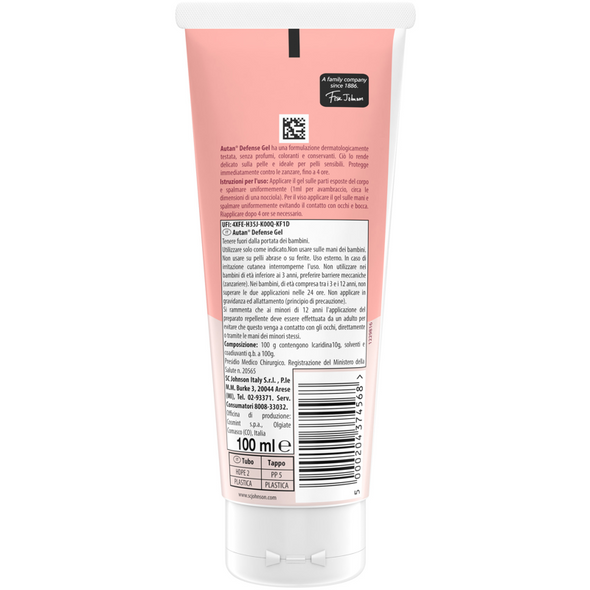 AUTAN PELLI SENSIBILI INSETTO REPELLENTE VISO CORPO TUBO 100 ML