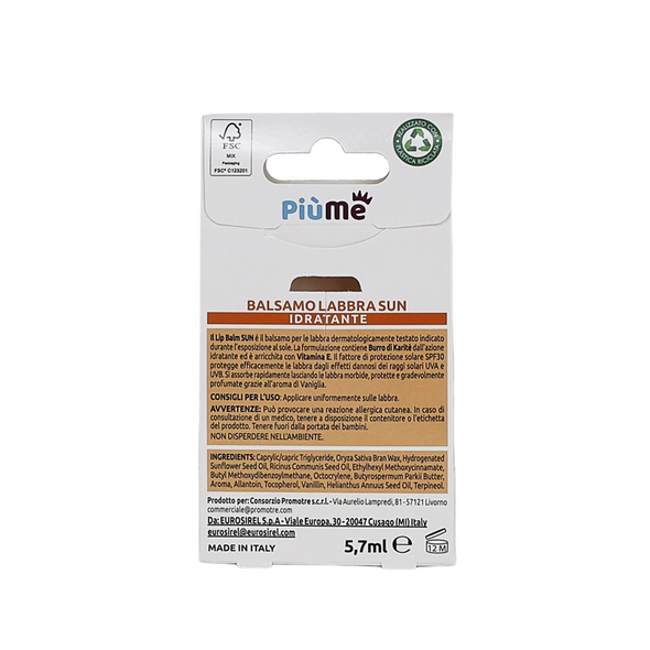 PIUME BALSAMO LABBRA PROTETTIVO SPF30   