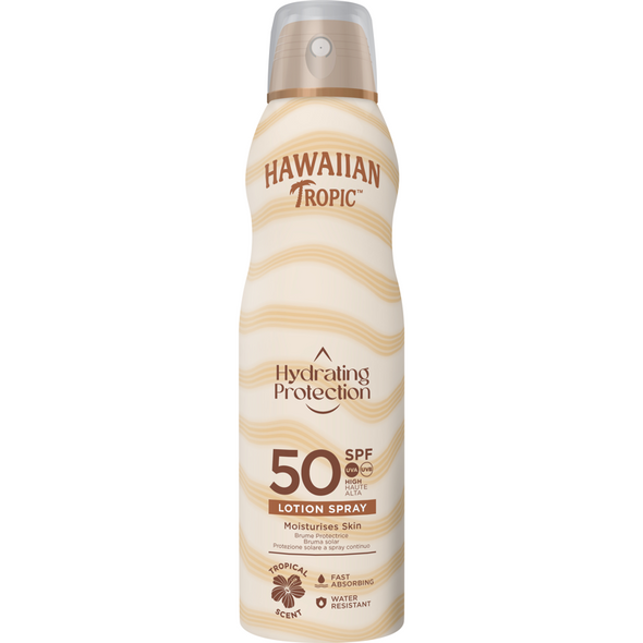 HAWAIIAN TROPIC HYDRATING PROTECTION LOTION SPRAY SPF50 220 ML 
