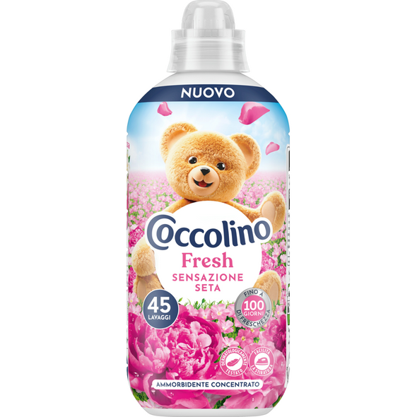 COCCOLINO FRESH AMMORBIDENTE CONCENTRATO SENSAZIONE SETA 45 LAVAGGI 952 ML 