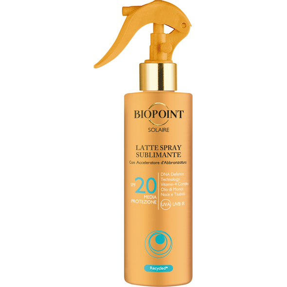 BIOPOINT LATTE SOLARE SPRAY SUBLIMANTE SPF 20 TRIGGER 250 ML