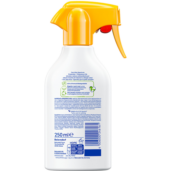 NIVEA SOLARE SENSITIVE IMMEDIATE PROTECT FP50+ TRIGGER 250 ML  