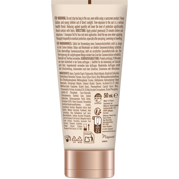 HAWAIIAN TROPIC GLOWING PROTECTION FACE CREAM SPF50 50 ML