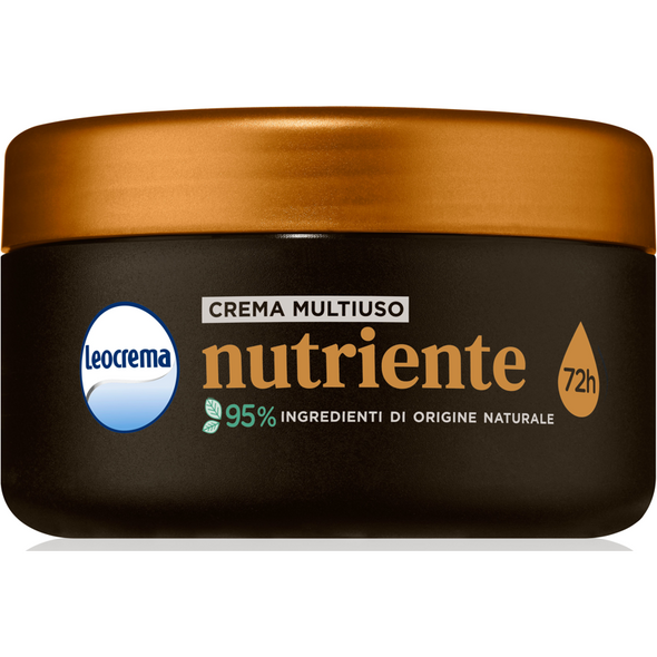 LEOCREMA CREMA MULTIUSO VISO CORPO MANI NUTRIENTE 72h VASO 200 ML