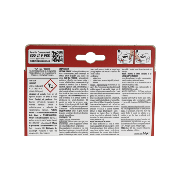 VAPE ESCA FORMICHE INSETTICIDA 2 PEZZI