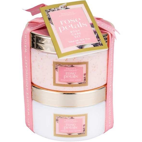 TRI COASTAL BODY CARE SET SCRUB + BUTTER ROSE PETALS 250 ML CIASCUNO