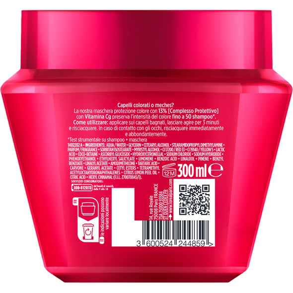 ELVIVE COLOR VIVE MASCHERA PROTEZIONE COLORE CAPELLI COLORATI 300 ML
