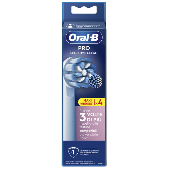 ORAL B RICAMBIO PRO SENSITIVE CLEAN 4 PEZZI
