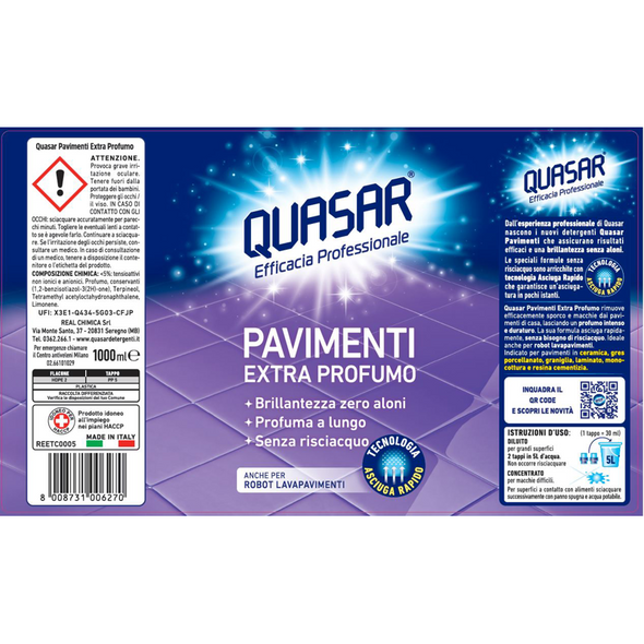 QUASAR PAVIMENTI EXTRA PROFUMO 1000 ML