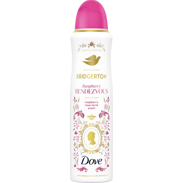 DOVE DEODORANTE SPRAY BRIDGERTON RASPBERRY RENDEZVOUS 150 ML