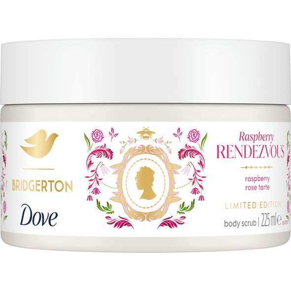 DOVE SCRUB BRIDGERTON RASPBERRY RENDEZVOUS 225 ML