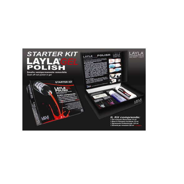 LAYLA STARTER KIT GEL POLISH CON SOLVENTE OMAGGIO