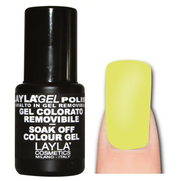 LAYLA SMALTO IN GEL COLOR REMOVIBLE LIGHT FLUO YELLOW 170