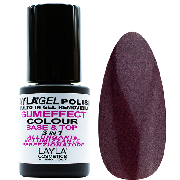 LAYLA SMALTO IN GEL COLOUR REMOVIBLE GUMEFFECT 3in1 BASE & TOP 19 VIRAL