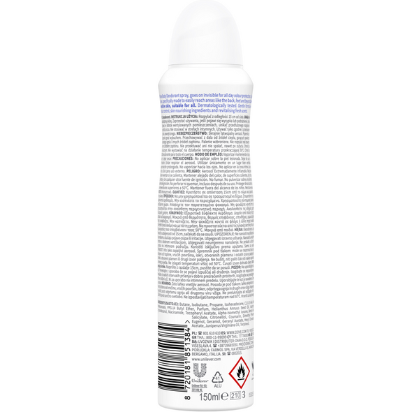 DOVE DEODORANTE WHOLE BODY ORIGINAL SPRAY 150 ML