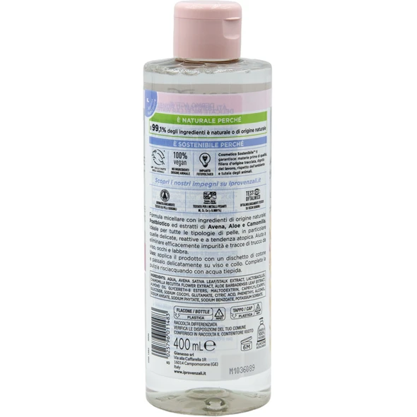 I PROVENZALI AVENA ACQUA MICELLARE DERMOATTIVA 400 ML 