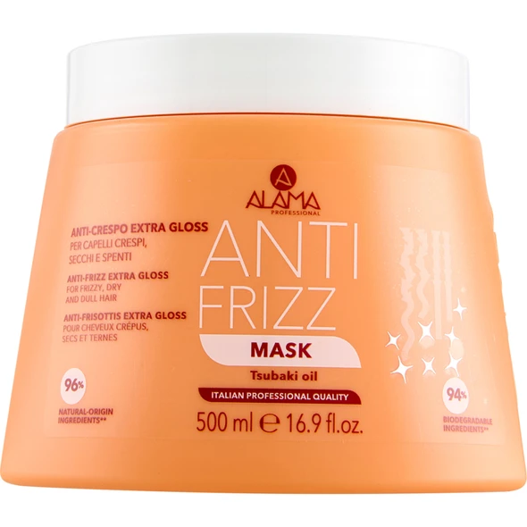 ALAMA ANTI FRIZZ MASK ANTI CRESPO EXTRA GLOSS 500 ML