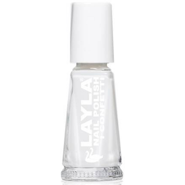 LAYLA SMALTO BIANCO CONFETTO 01 10 ML 