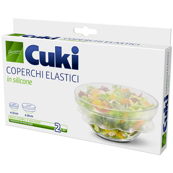 CUKI 2 COPERCHI ELASTICI IN SILICONE DIAMETRO CM 15 / CM 20 