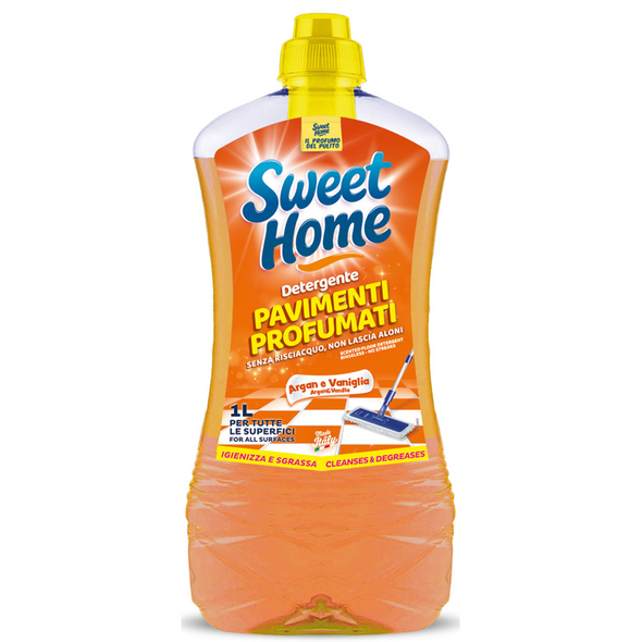 SWEET HOME PAVIMENTI PROFUMATI PER TUTTE LE SUPERFICI ARGAN e VANIGLIA 1 LT  