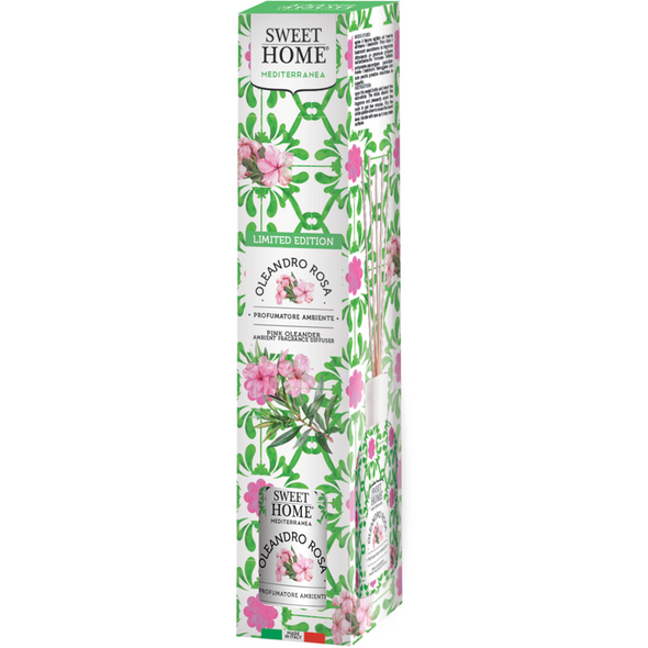 SWEET HOME PROFUMATORE AMBIENTE OLEANDRO ROSA CON BASTONCINI 100 ML 