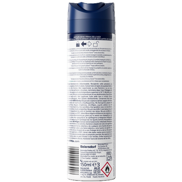 NIVEA FOR MEN DEODORANTE DERMA CONTROL CLINICAL ULTRA COMFORT SPRAY 150 ML