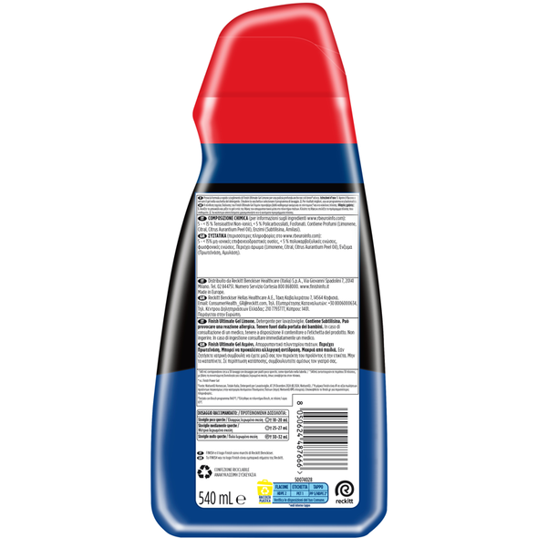 FINISH GEL ULTIMATE LEMON 30 LAVAGGI 540 ML