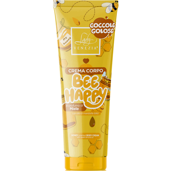 LADY VENEZIA COCCOLE GOLOSE CREMA CORPO BEE HAPPY TUBO 200 ML 