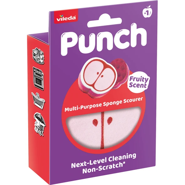 VILEDA SPUGNA ABRASIVA PUNCH MELA
