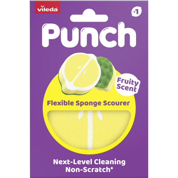 VILEDA SPUGNA ABRASIVA PUNCH LIMONE