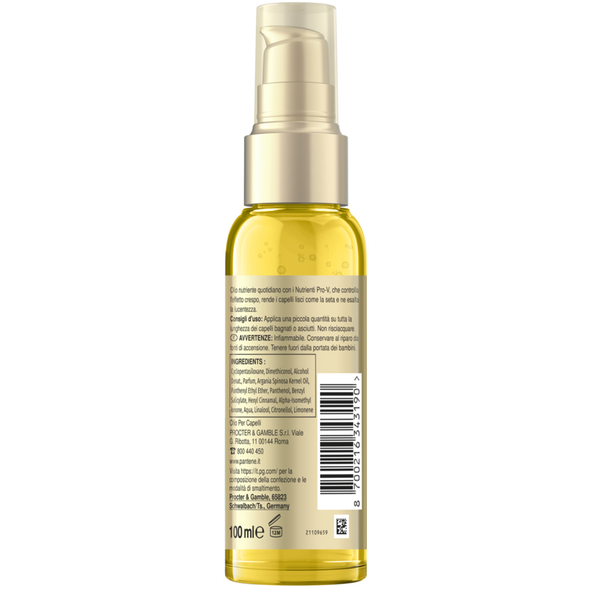 PANTENE OLIO INFUSO DI ARGAN CAPELLI LISCI EFFETTO SETA 100 ML